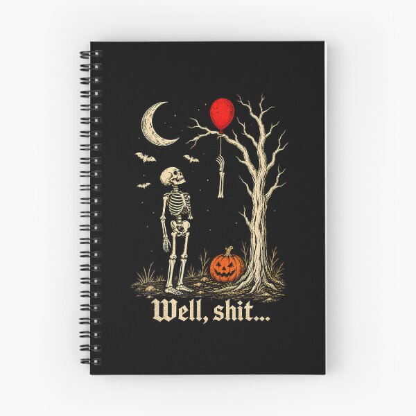 Item preview, Skeleton Lost Balloon Well Shit Funny Saying Quote Men Women designed and sold by Eat-Apples.