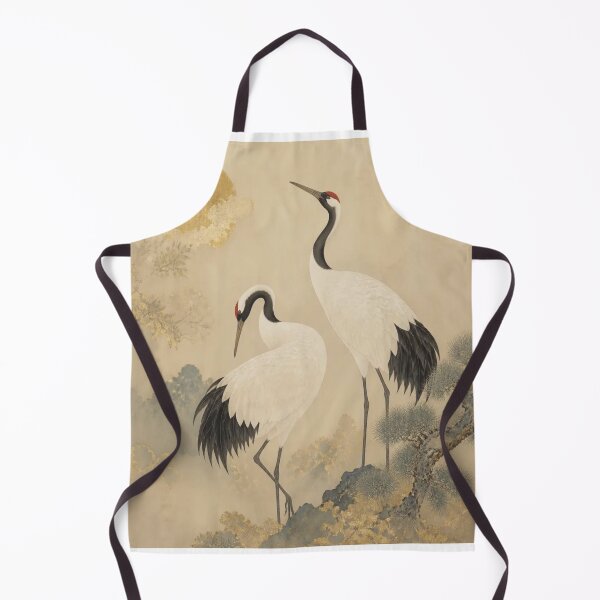 Artikelvorschau, Kranichmalerei im japanischen Kunststil entworfen und verkauft von Artnovalty.redbubble.com.