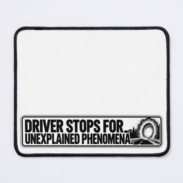 Item preview, BUMPS IN THE ROAD COLLECTION - ⭐ HALLOWEEN EDITION ⭐ - DRIVER STOPS FOR UNEXPLAINED PHENOMENA. - Portal opening beside highway designed and sold by WheelieGdArt.