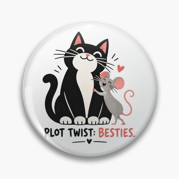 Item preview, Plot Twist Besties – Cute Cat and Mouse Friendship designed and sold by zzz888.