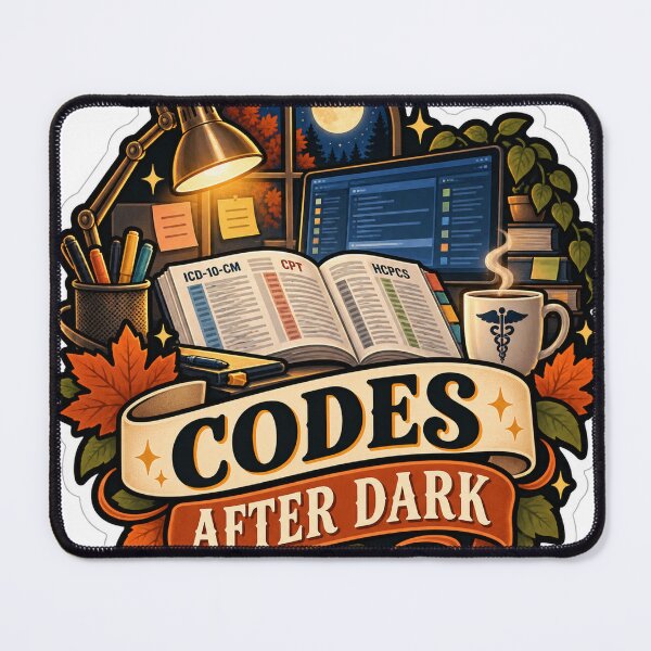 Item preview, Codes After Dark Medical Coder designed and sold by supertae.