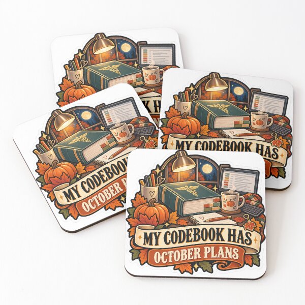 Item preview, My Codebook Has October Plans Medical Coder designed and sold by supertae.