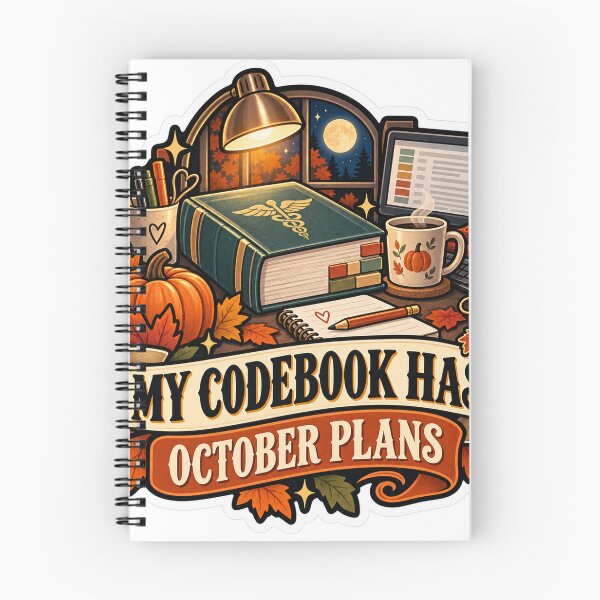Item preview, My Codebook Has October Plans Medical Coder designed and sold by supertae.
