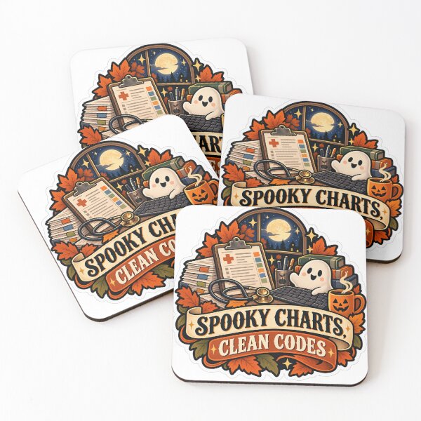 Item preview, Spooky Charts, Clean Codes Medical Coder designed and sold by supertae.