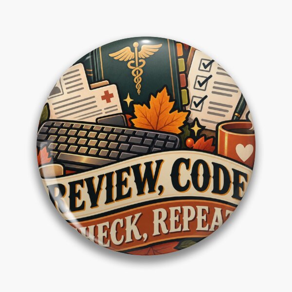 Item preview, Review, Code, Check, Repeat Medical Coder designed and sold by supertae.