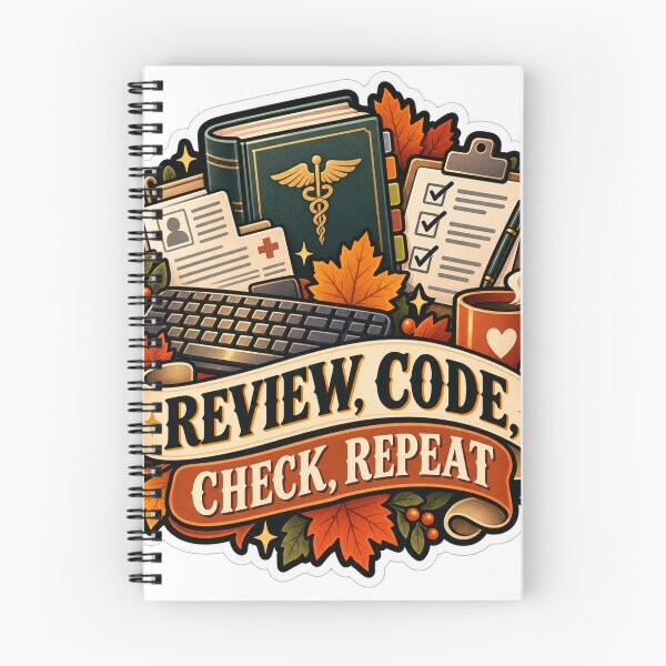 Item preview, Review, Code, Check, Repeat Medical Coder designed and sold by supertae.