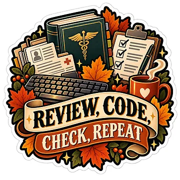 Artwork thumbnail, Review, Code, Check, Repeat Medical Coder by supertae