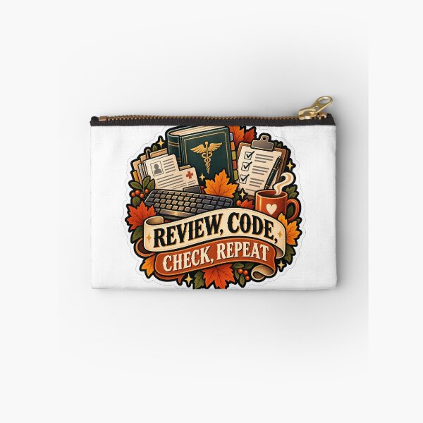 Item preview, Review, Code, Check, Repeat Medical Coder designed and sold by supertae.