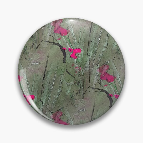 Item preview, Floral and Foliage Abstract in Green and Pink designed and sold by Artistestella.
