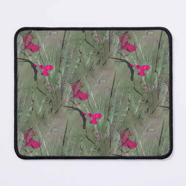 Item preview, Floral and Foliage Abstract in Green and Pink designed and sold by Artistestella.