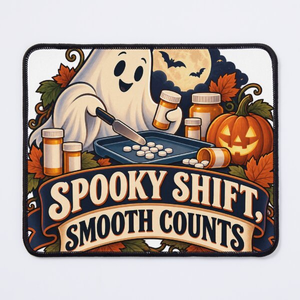Item preview, Spooky Shift, Smooth Counts Pharmacy Tech designed and sold by supertae.