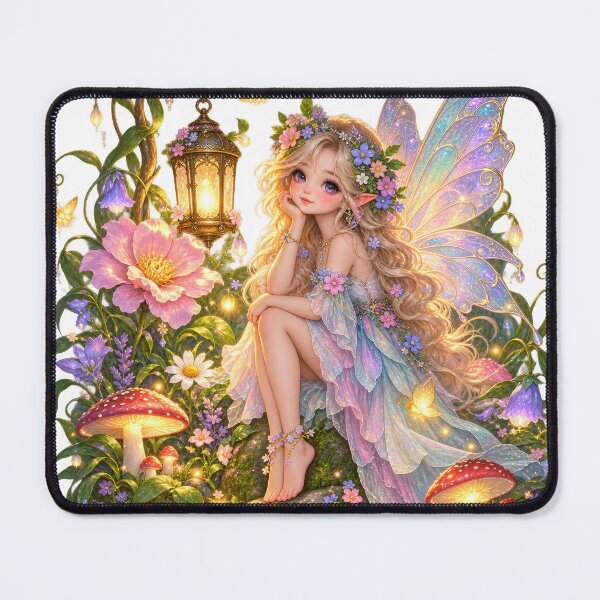 Item preview, Enchanted Forest Fairy Illustration designed and sold by jgvisualarts.