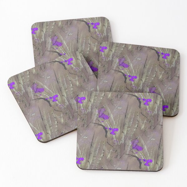 Item preview, Floral and Foliage Abstract in Brown and Purple designed and sold by Artistestella.