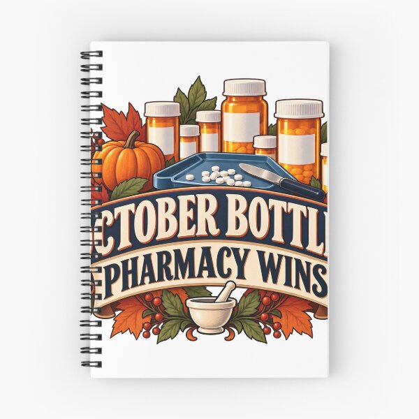 Item preview, October Bottles, Pharmacy Wins designed and sold by supertae.