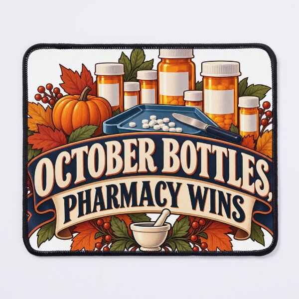 Item preview, October Bottles, Pharmacy Wins designed and sold by supertae.