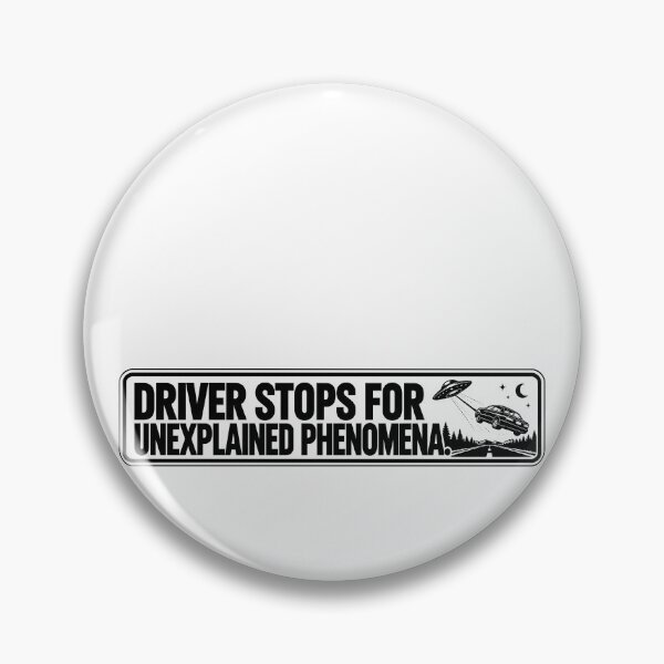 Item preview, BUMPS IN THE ROAD COLLECTION - ⭐ HALLOWEEN EDITION ⭐ - DRIVER STOPS FOR UNEXPLAINED PHENOMENA. - UFO towing a car designed and sold by WheelieGdArt.