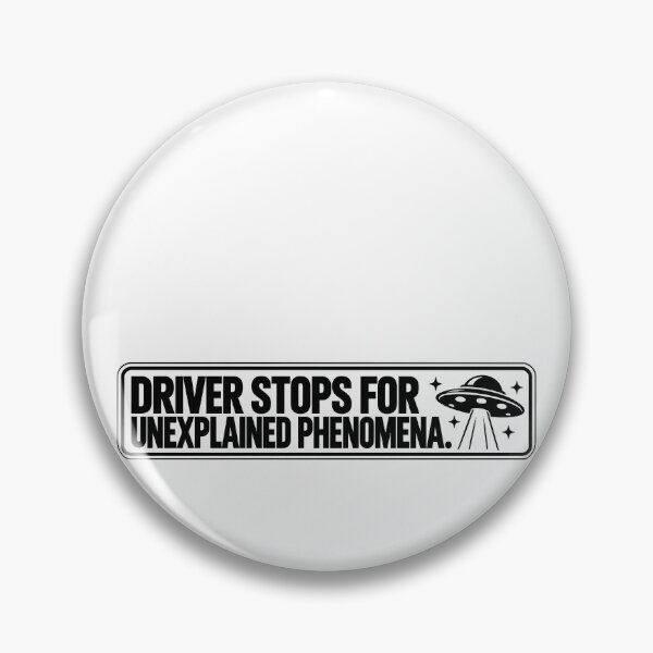 Item preview, BUMPS IN THE ROAD COLLECTION - ⭐ HALLOWEEN EDITION ⭐ - DRIVER STOPS FOR UNEXPLAINED PHENOMENA. - UFO designed and sold by WheelieGdArt.