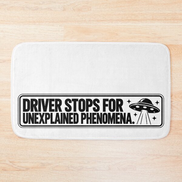 Item preview, BUMPS IN THE ROAD COLLECTION - ⭐ HALLOWEEN EDITION ⭐ - DRIVER STOPS FOR UNEXPLAINED PHENOMENA. - UFO designed and sold by WheelieGdArt.