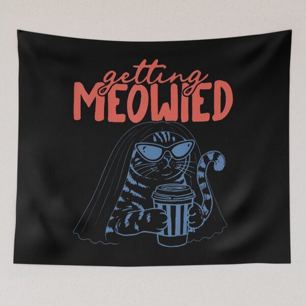 Item preview, Getting Meowied Funny Cat Bride Cat Wedding Bachelorette designed and sold by Krwasatoune.