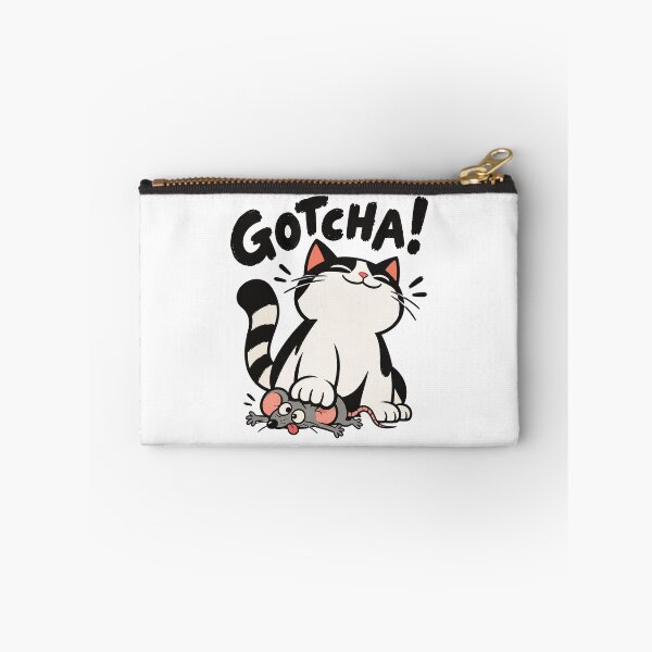 Item preview, Gotcha! – Playful Cat and Mouse Cartoon Humor designed and sold by zzz888.