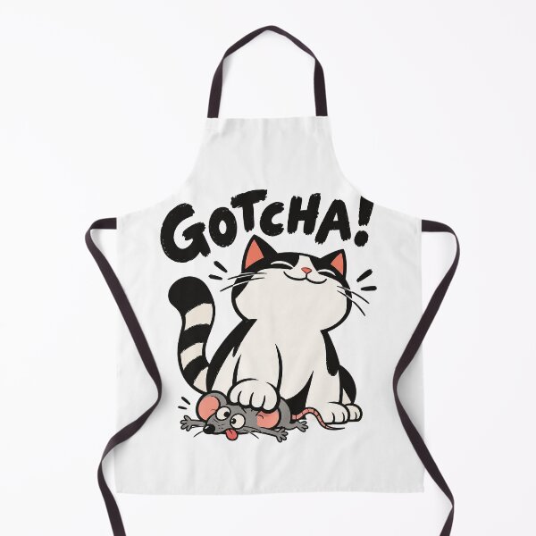 Item preview, Gotcha! – Playful Cat and Mouse Cartoon Humor designed and sold by zzz888.
