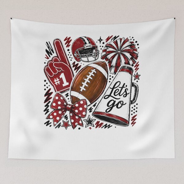 Item preview, Maroon Game Day Team High School Football Cheer Mom Spirit designed and sold by Krwasatoune.