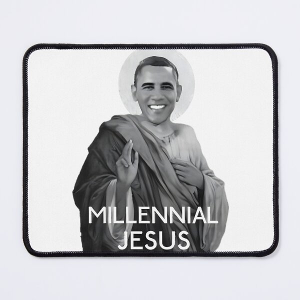 Item preview, Barack Obama Millennial Jesus Aesthetic Pop Art | Funny Political Satire & Vintage Retro Parody Graphic | Limited Edition designed and sold by Dyonn.