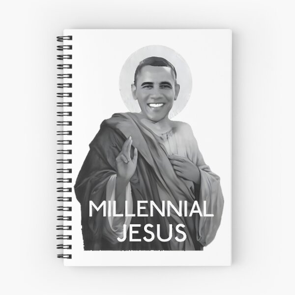 Item preview, Barack Obama Millennial Jesus Aesthetic Pop Art | Funny Political Satire & Vintage Retro Parody Graphic | Limited Edition designed and sold by Dyonn.