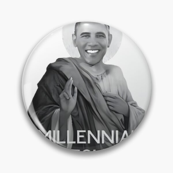 Item preview, Barack Obama Millennial Jesus Aesthetic Pop Art | Funny Political Satire & Vintage Retro Parody Graphic | Limited Edition designed and sold by Dyonn.