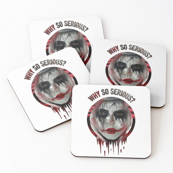 Item preview, Joker Portrait Why So Serious Dripping Paint Art designed and sold by IvanaIka.
