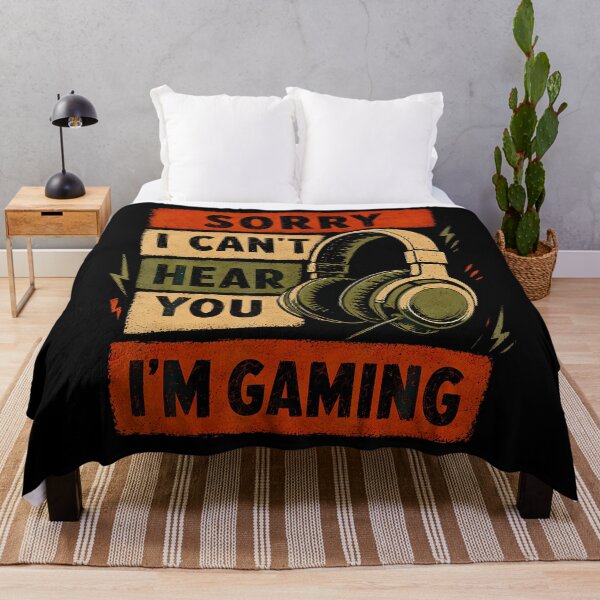 Item preview, Funny Gamer Graphic Tee Sorry I Can'T Hear You I'M Gaming designed and sold by Krwasatoune.