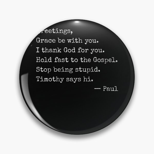 Item preview, Greetings Grace Be With You Paul'S Letter Template Humor designed and sold by Krwasatoune.