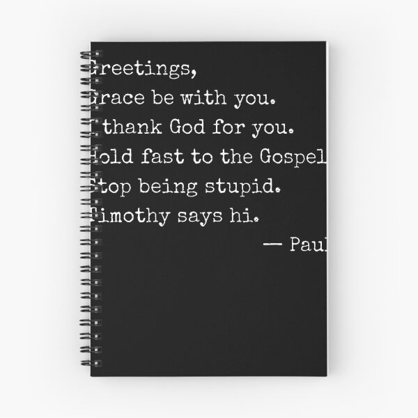 Item preview, Greetings Grace Be With You Paul'S Letter Template Humor designed and sold by Krwasatoune.