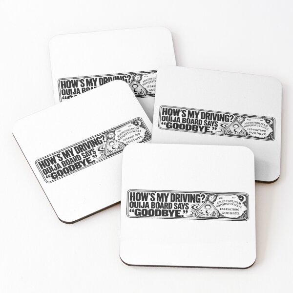 Item preview, BUMPS IN THE ROAD COLLECTION - ⭐ HALLOWEEN EDITION ⭐ - HOW'S MY DRIVING - OUIJA BOARD SAYS GOODBYE designed and sold by WheelieGdArt.