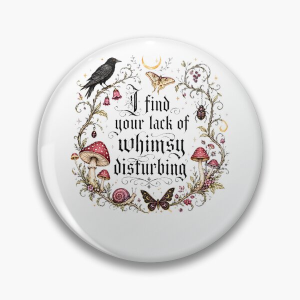 Item preview, I Find Your Lack Of Whimsy Disturbing Mushroom Crow Gothic designed and sold by Krwasatoune.