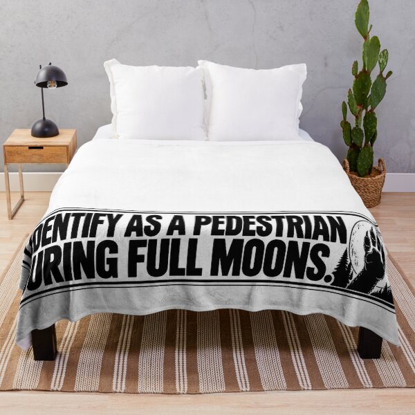 Item preview, BUMPS IN THE ROAD COLLECTION - ⭐ HALLOWEEN EDITION ⭐ - I IDENTIFY AS A PEDESTRIAN DURING FULL MOONS designed and sold by WheelieGdArt.