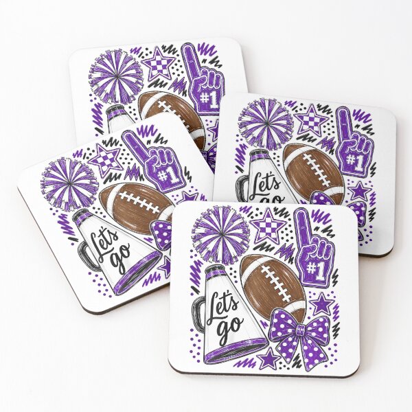 Item preview, Purple Game Day Team High School Football Cheer Mom  designed and sold by Krwasatoune.