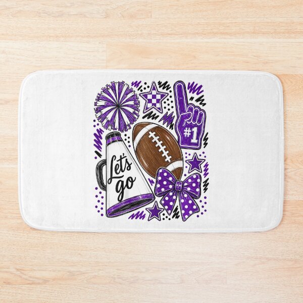Item preview, Purple Game Day Team High School Football Cheer Mom  designed and sold by Krwasatoune.