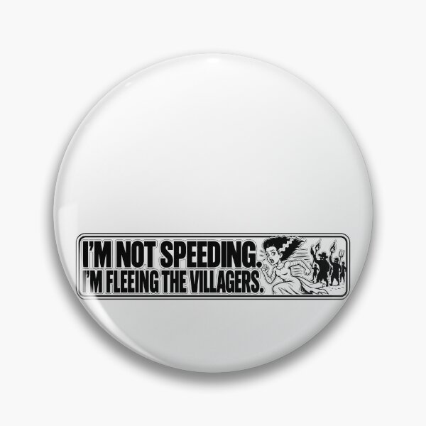 Item preview, BUMPS IN THE ROAD COLLECTION - ⭐ HALLOWEEN EDITION ⭐ - I’M NOT SPEEDING. I’M FLEEING THE VILLAGERS.  designed and sold by WheelieGdArt.