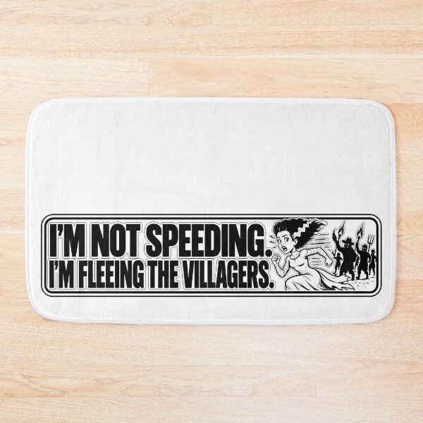 Item preview, BUMPS IN THE ROAD COLLECTION - ⭐ HALLOWEEN EDITION ⭐ - I’M NOT SPEEDING. I’M FLEEING THE VILLAGERS.  designed and sold by WheelieGdArt.