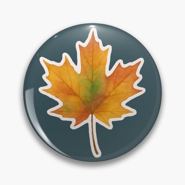 Item preview, Watercolor Botanical Leaves Nature Inspired Collection: Sugar Maple designed and sold by PinUpPizzazz.