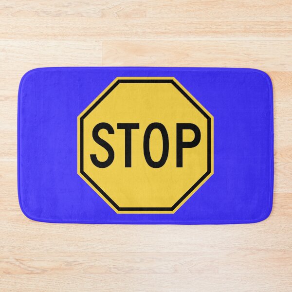 Item preview, Vintage Yellow Stop Sign designed and sold by Karate Octopus.