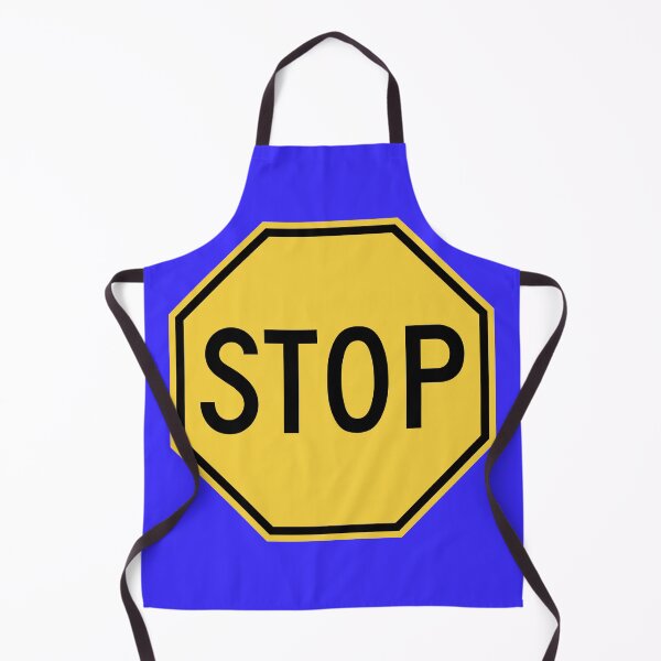 Item preview, Vintage Yellow Stop Sign designed and sold by Karate Octopus.