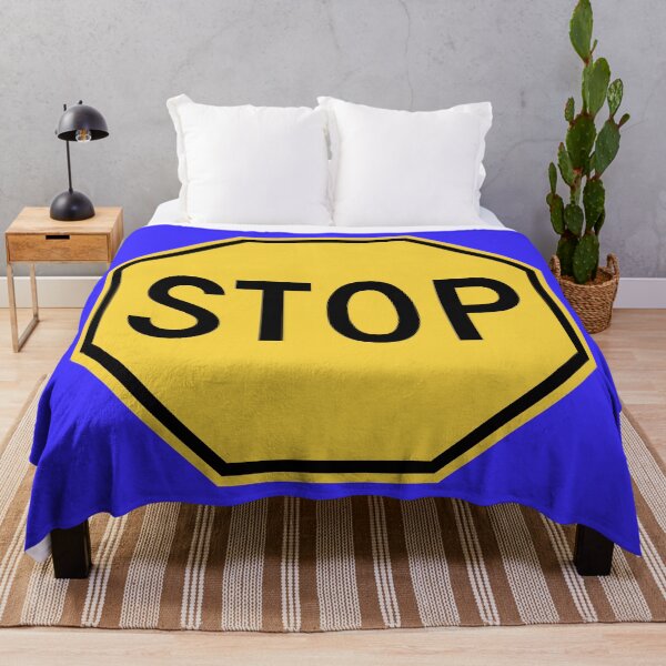 Item preview, Vintage Yellow Stop Sign designed and sold by Karate Octopus.