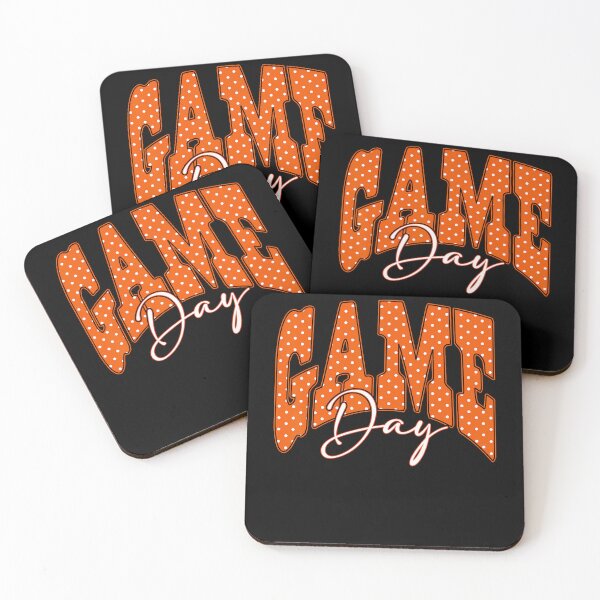 Item preview, Orange Polka Dot Game Day Football Touchdown Season designed and sold by Krwasatoune.