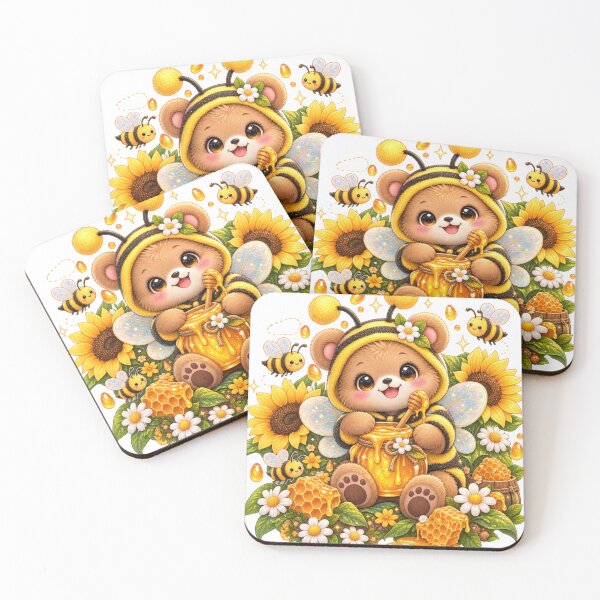 Item preview, Cute Bear Bee Costume Honey Illustration designed and sold by jgvisualarts.