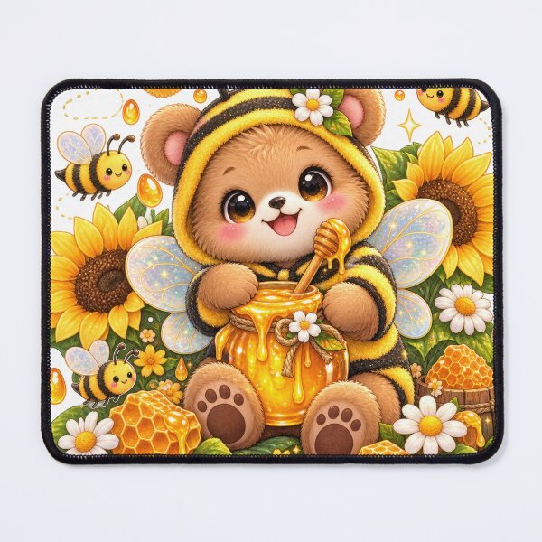 Item preview, Cute Bear Bee Costume Honey Illustration designed and sold by jgvisualarts.