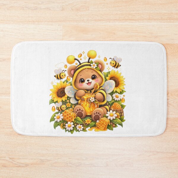 Item preview, Cute Bear Bee Costume Honey Illustration designed and sold by jgvisualarts.
