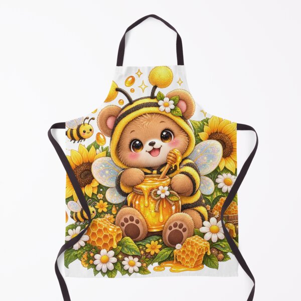 Item preview, Cute Bear Bee Costume Honey Illustration designed and sold by jgvisualarts.