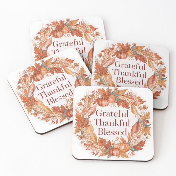 Item preview, Grateful Thankful Blessed Fall Wreath Shirt designed and sold by DreamelleStudio.